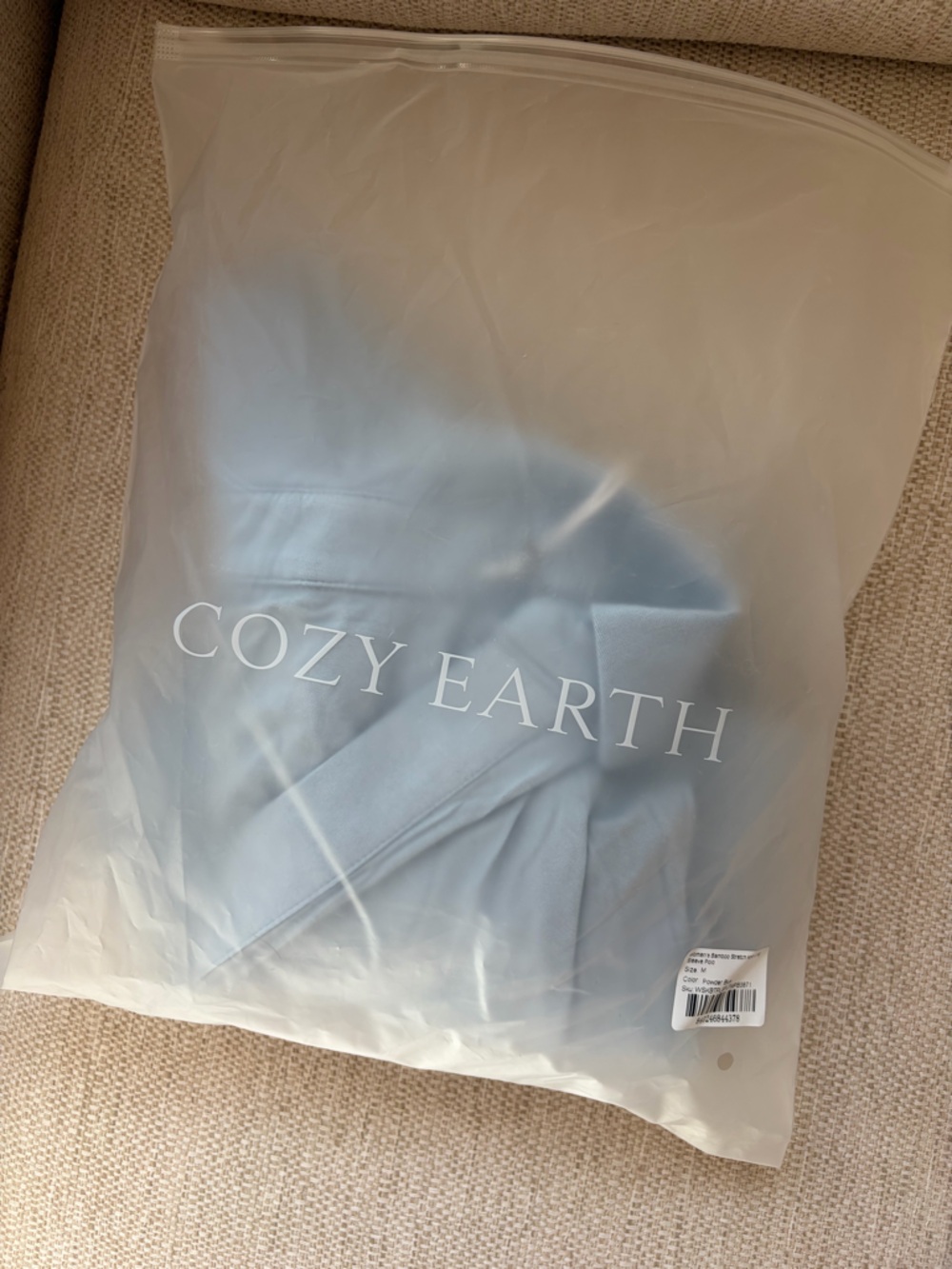 NWT Cozy Earth Bamboo Stretch Long Sleeve Polo - Picture 8 of 8